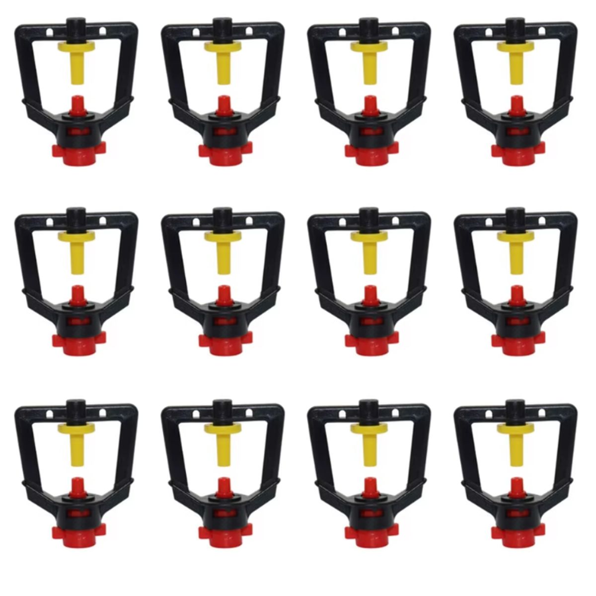 GENERICO - Pack de 12 Aspersores Giratorios Para Riego – Conexión 6mm