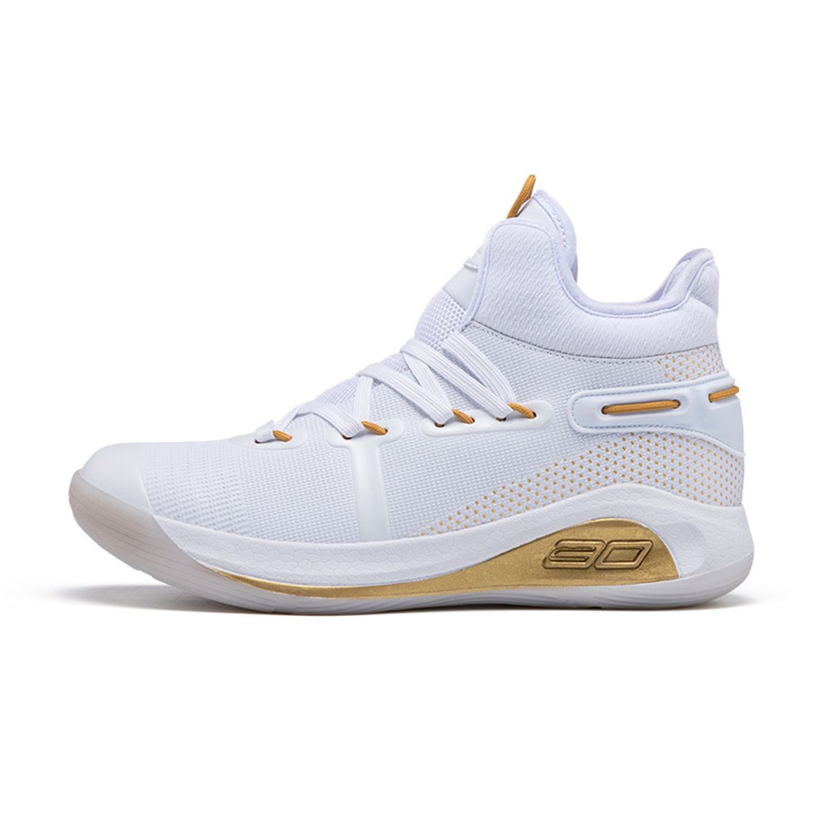 DANWEILE - Basketball Superficie de malla Hombre alumno zapato - Blanco