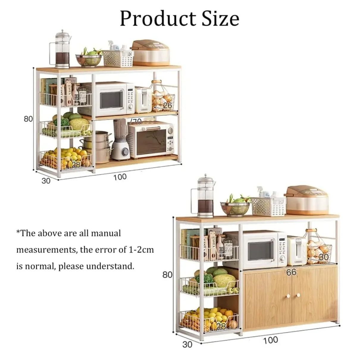 Mueble Organizador Cocina Microondas Despensa Minimalista, marca ANYHOGAR - Foto 2