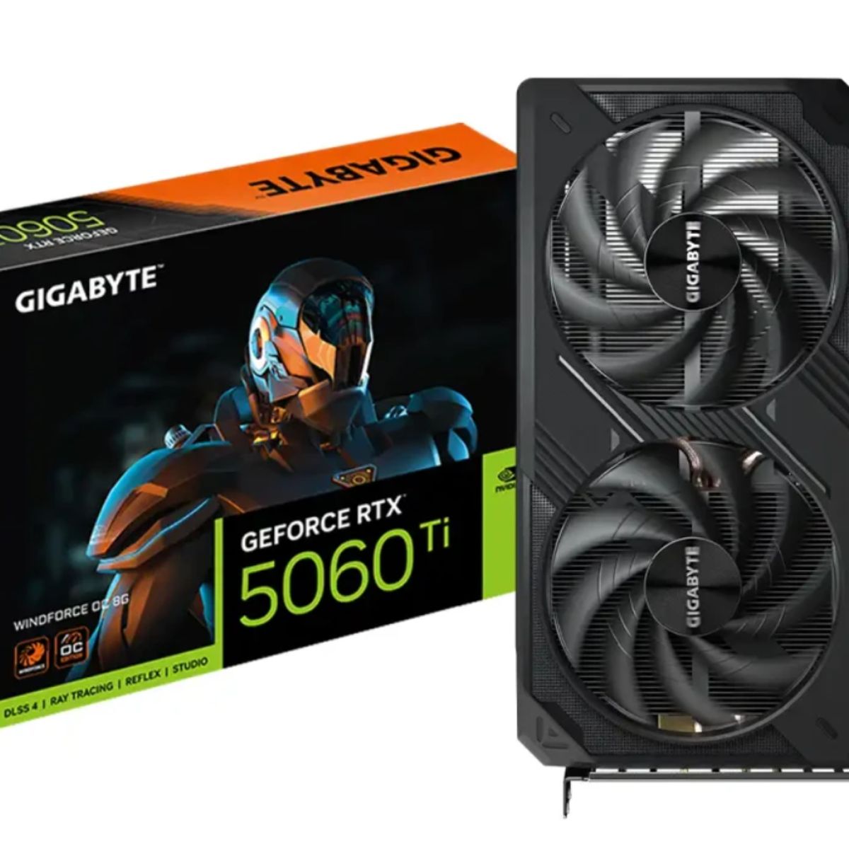 GIGABYTE - TARJETA DE VIDEO GIGABYTE RTX 5060 TI WINDFORCE ( GV-N506TWF2OC-8GD ) 8GB GDDR7 - X2 FAN