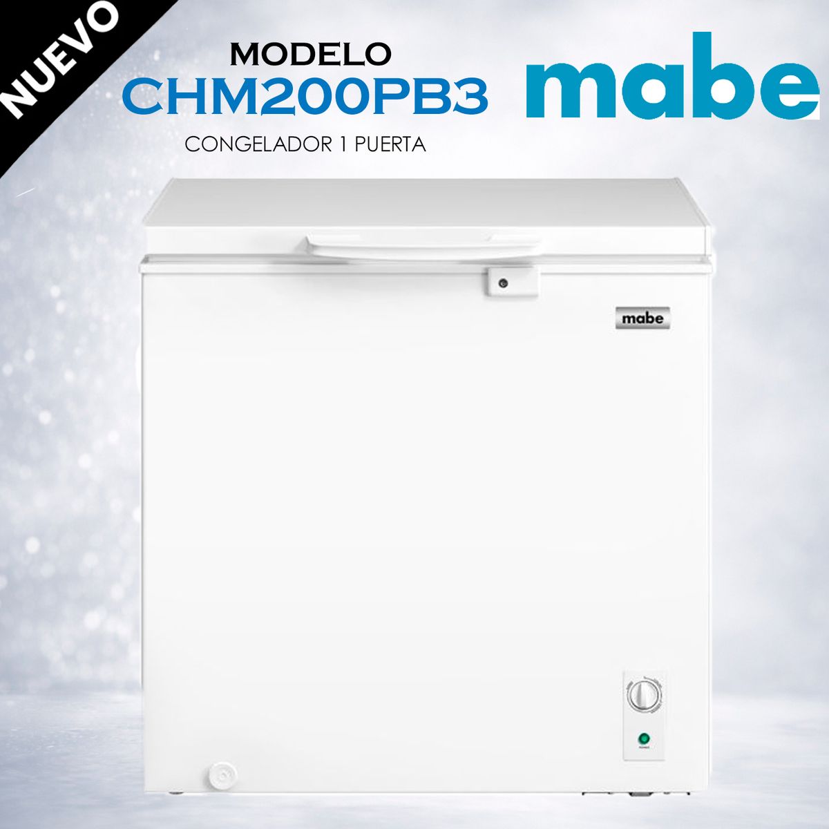 MABE - Congelador Horizontal 198Lt Blanco Mabe-CHM200PB3