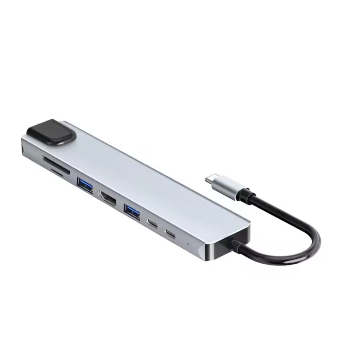 GENERICO - ADAPTADOR TIPO C - 8 EN 1 HDTV 4K