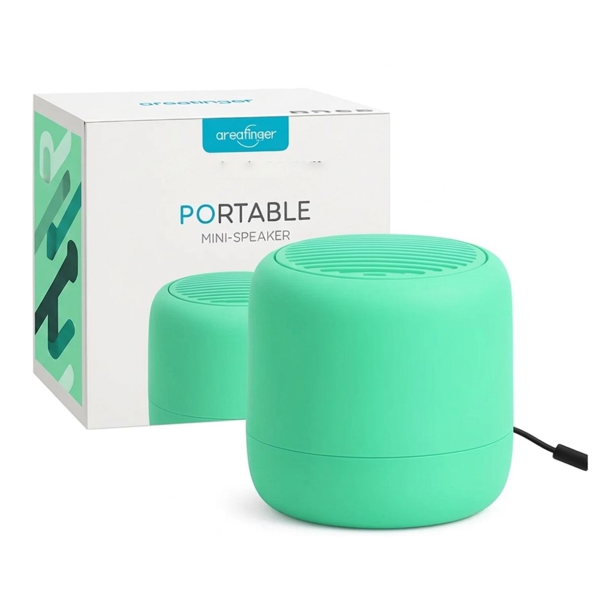 GENERICO - Parlante Bluetooth Con Cargador V8 USB Micro SD Portátil Verde