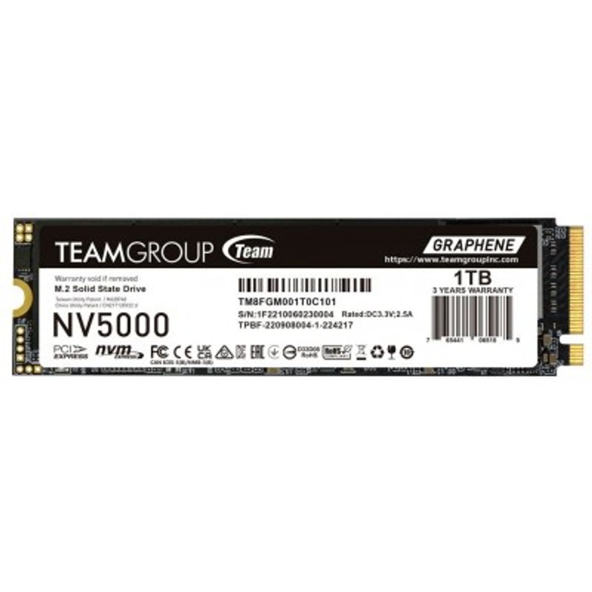 TEAMGROUP - SSD TeamGroup NV5000 1TB SSD M.2 2280 PCIe 4.0 NVMe Alta Velocidad