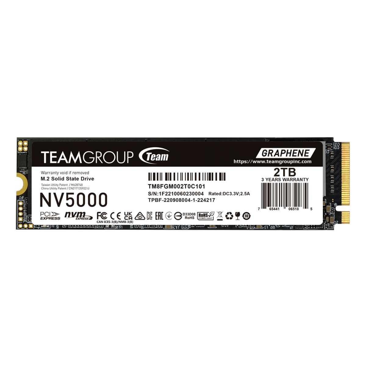 TEAMGROUP - SSD TeamGroup NV5000 2TB SSD M.2 2280 PCIe 4.0 NVMe Alta Capacidad