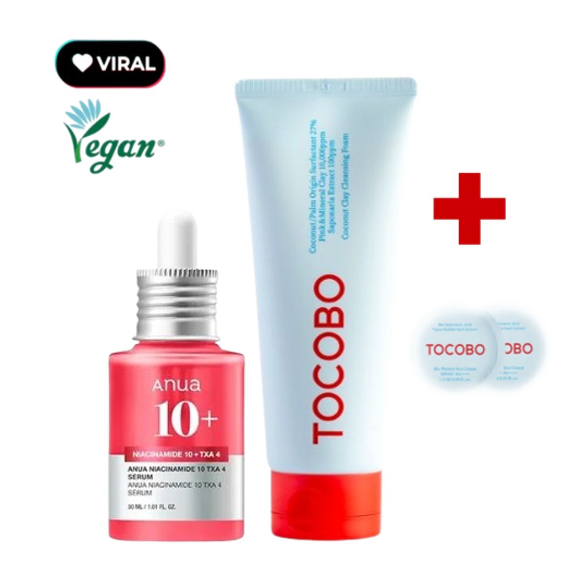 TOCOBO - TOCOBO Coconut Palm Origin Surfactant 27% + ANUA Niacinamide 10% + TXA 4% Serum