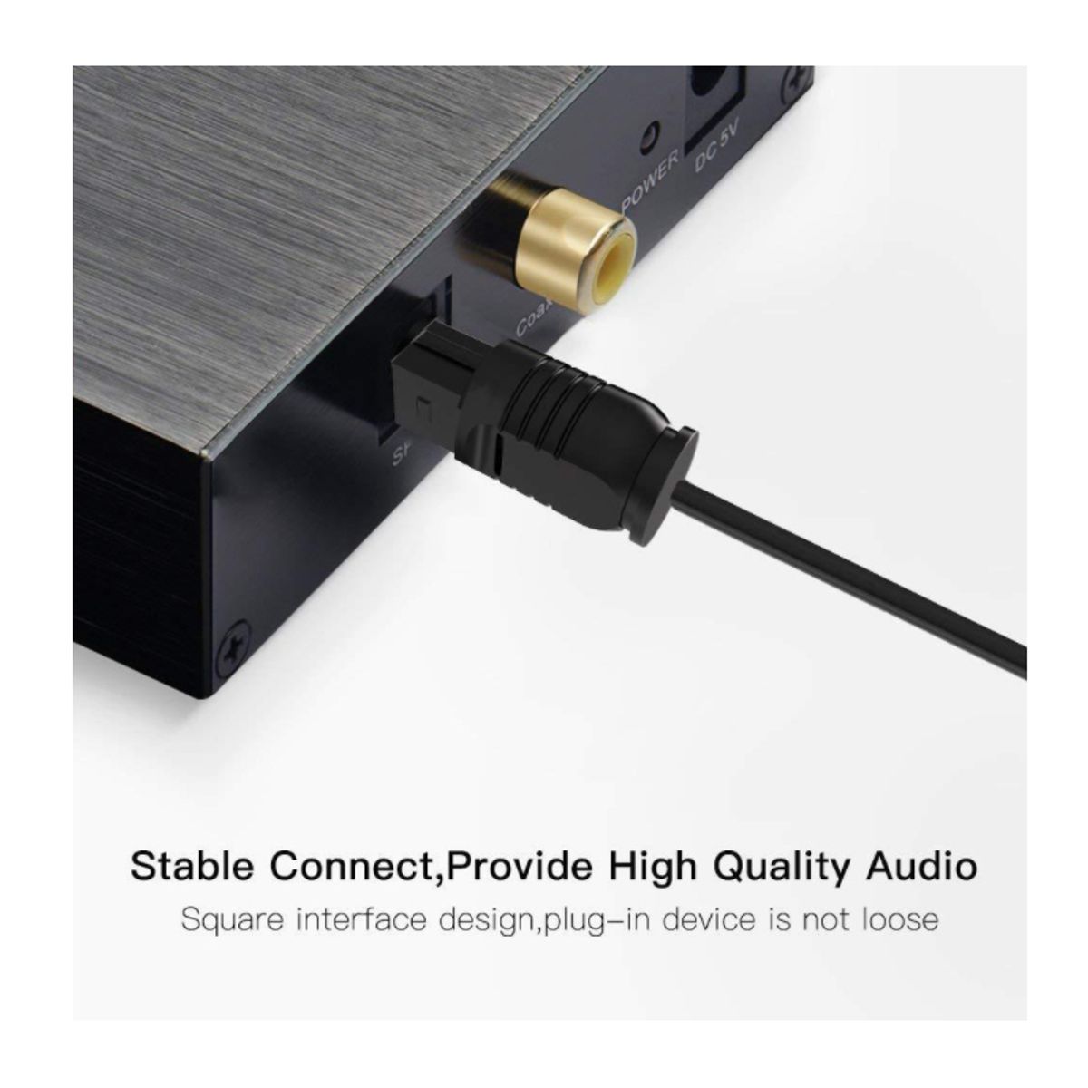 GENERICO - Kit 2 Cable audio óptico digital toslink slim 2 metros fibra optica