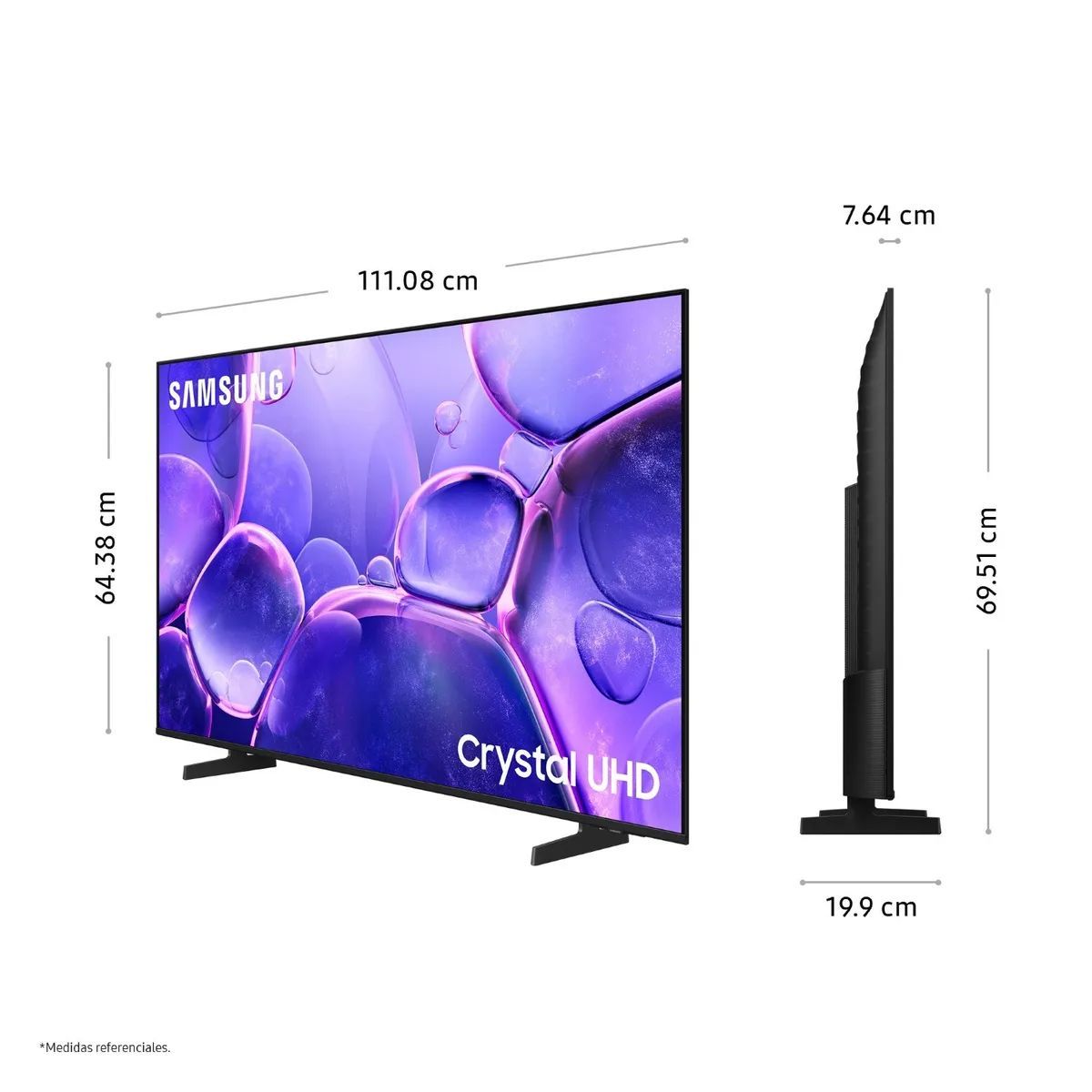 SAMSUNG - Televisor Samsung 50'' Crystal UHD 4K UN50U8000FGXPE 2025