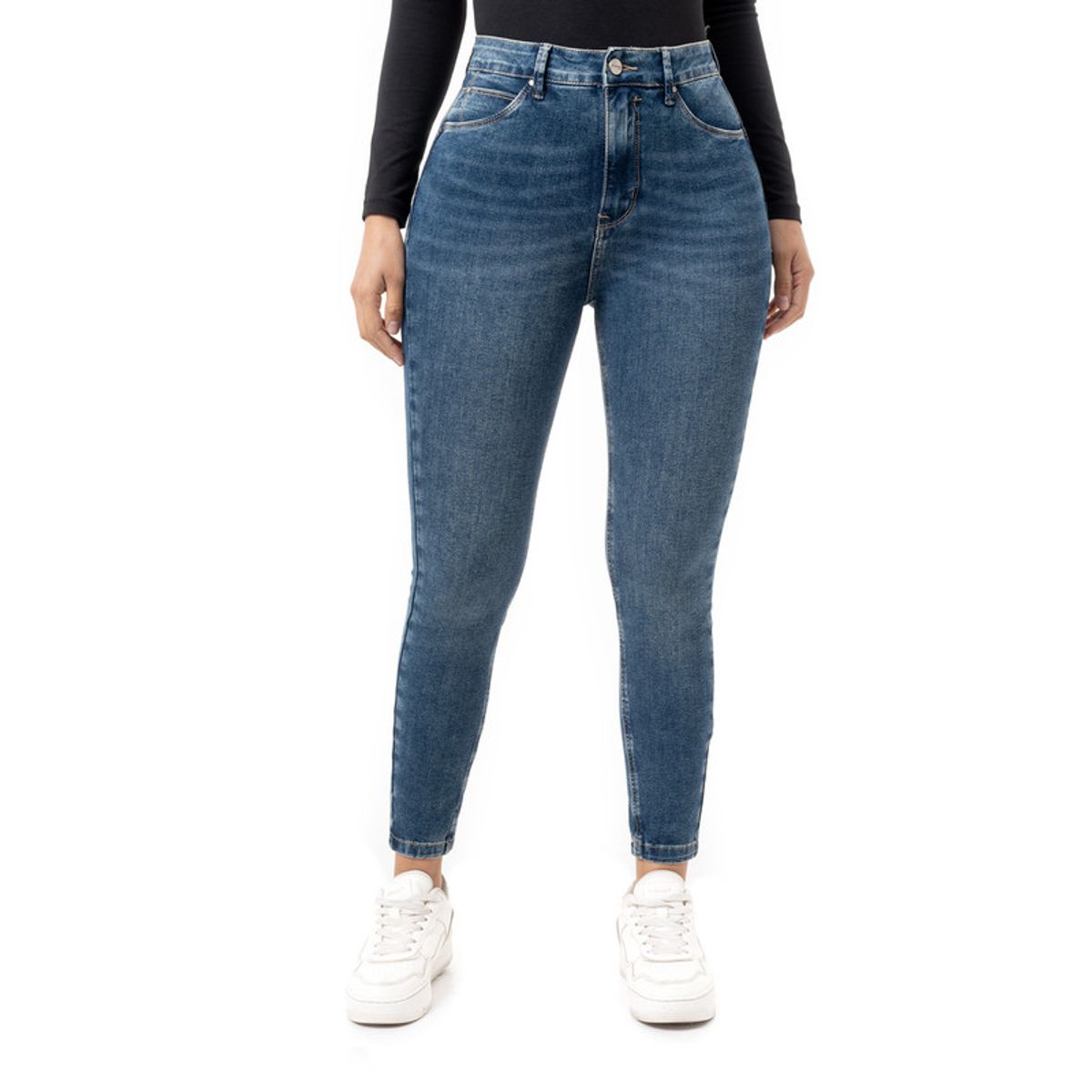 PIONIER - Pantalon Clasico Denim Stretch Brunha Mujer