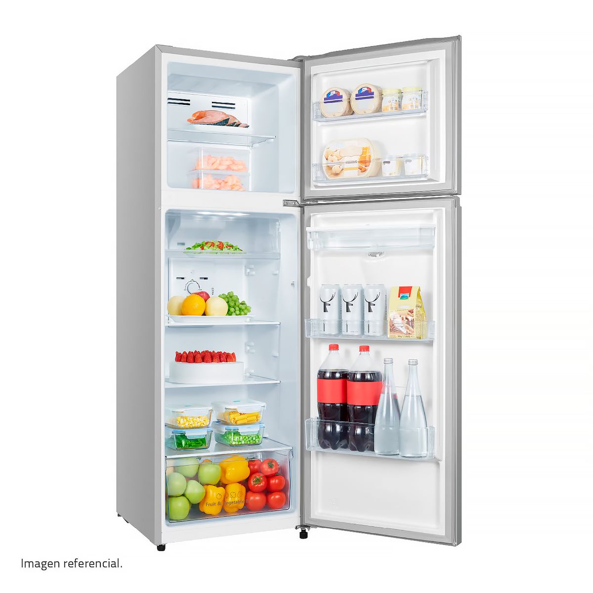 INDURAMA - Refrigeradora Indurama 246 Lt TOP FREEZER NO FROST RI-389DNI Negro