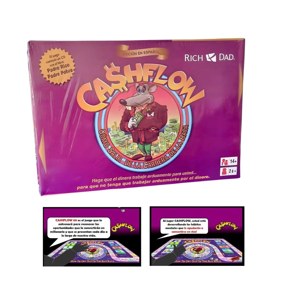 GENERICO - Juego de Mesa Educación Financiera Cashflow 101 - Carrera de la Rata