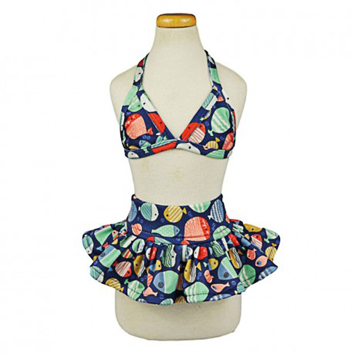 BIKINI PARA PERRO GATO TRAJE DE BAÑO MASCOTA LYCRA PLAYERA DISEÑO PECES VERANO  TALLA S, marca GENERICO - Foto Principal