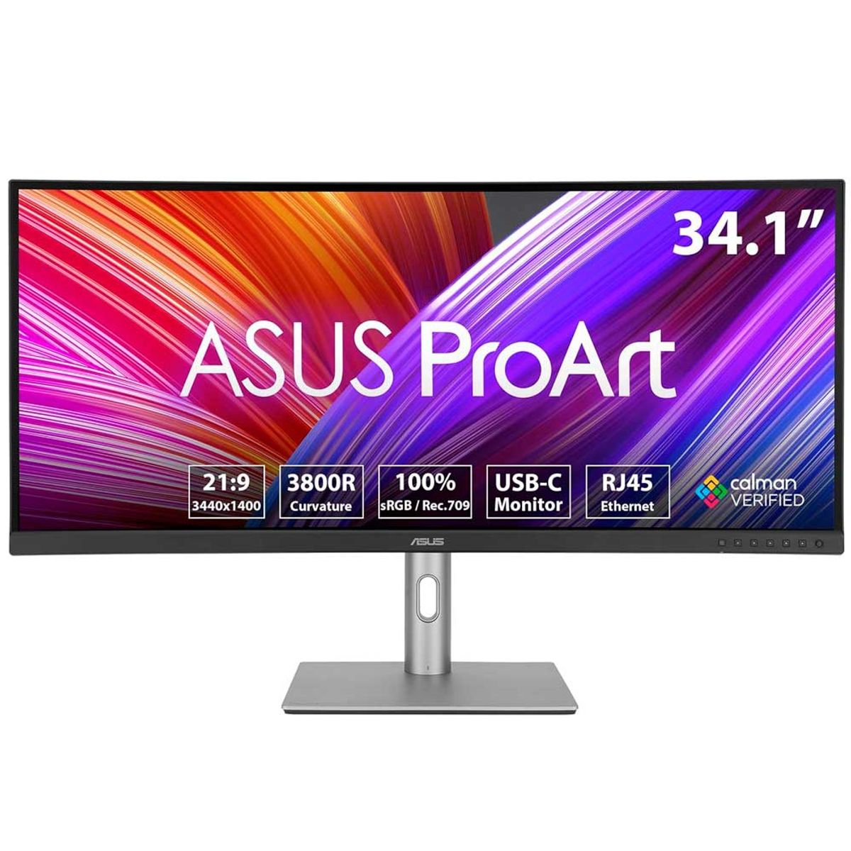 ASUS - MONITOR ASUS PROART PA34VCNV CURVO IPS 3440×1440 DisplayPort HDMI WQHD 60Hz 5ms