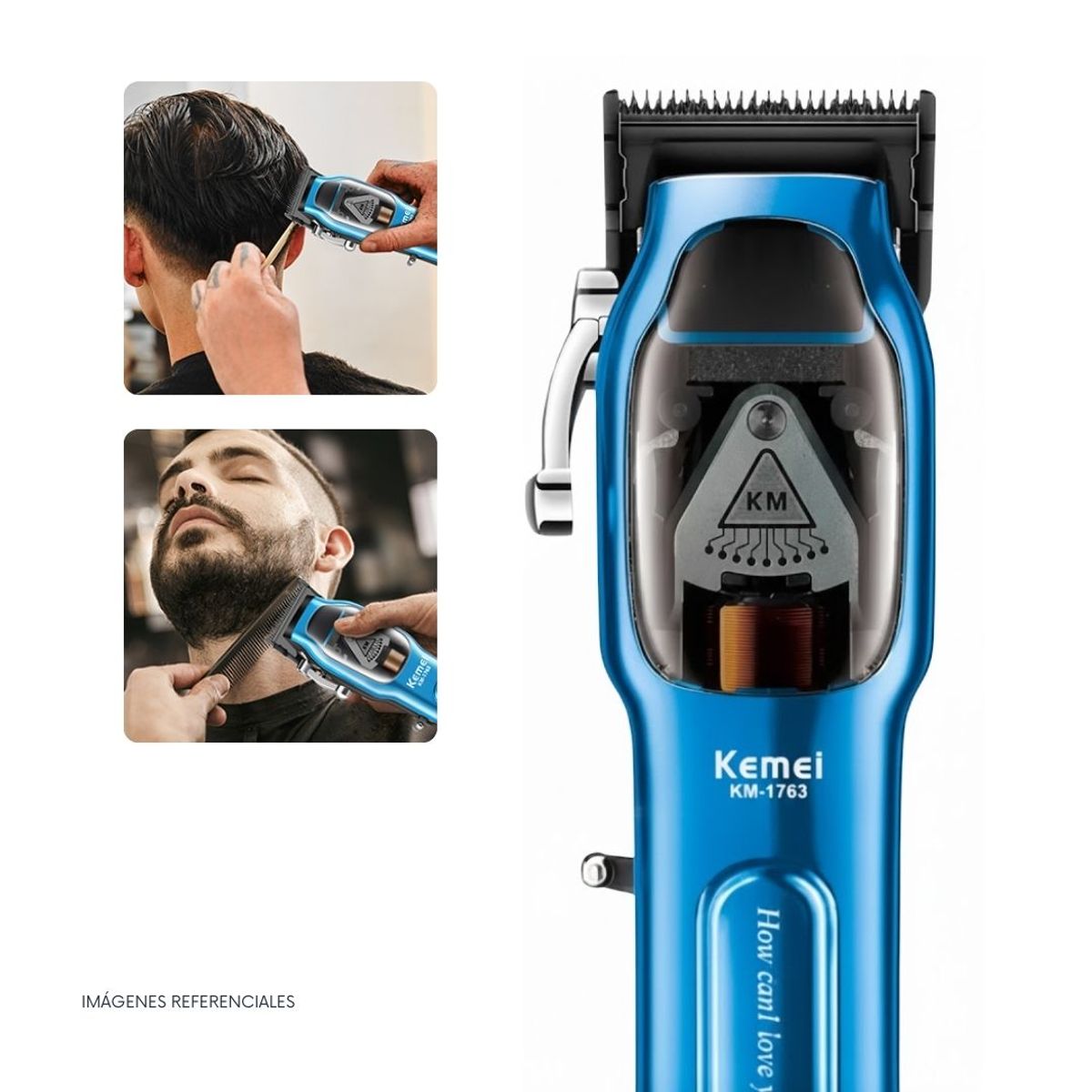 KEMEI - Máquina Cortapelo Profesional Kemei Clipper KM-1763