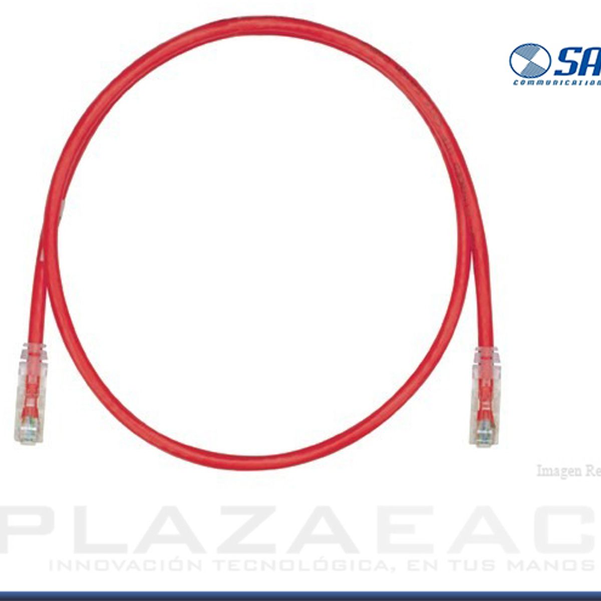 SATRA - PATCH CORD SATRA CAT.5E ROJO X 1 MT PNPATCH CORD CAT.5E 1MT