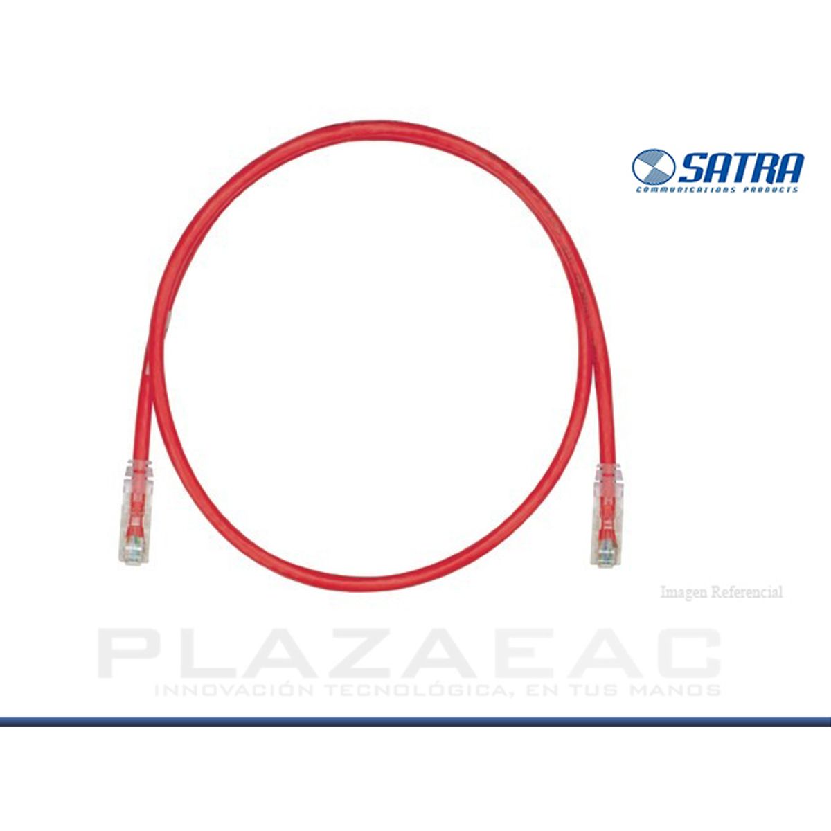 SATRA - PATCH CORD SATRA CAT.5E ROJO X 1 MT PNPATCH CORD CAT.5E 1MT