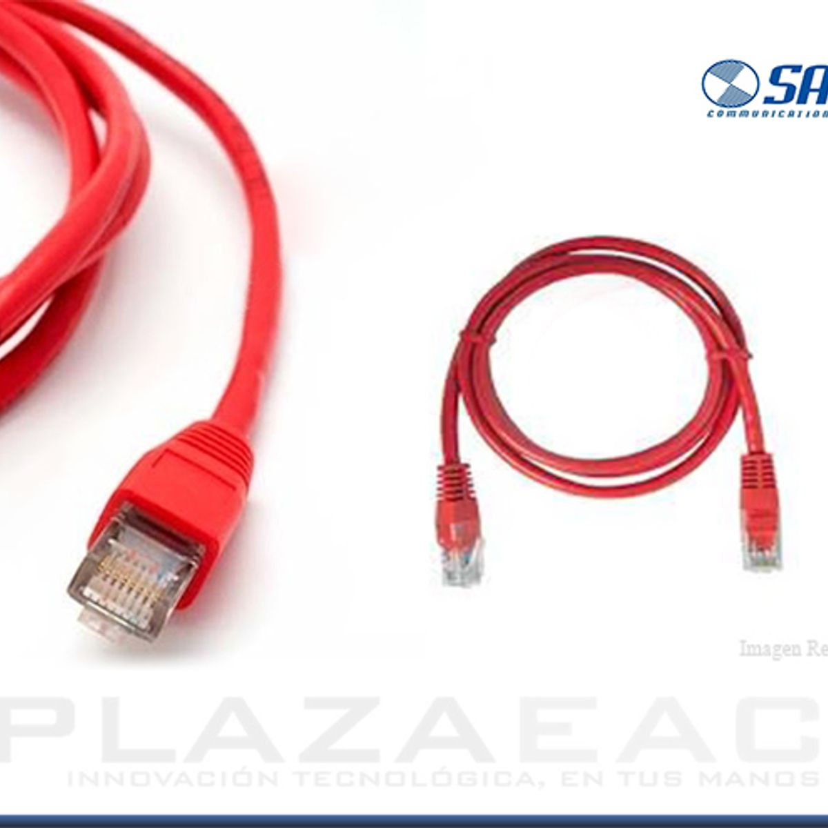 SATRA - PATCH CORD SATRA CAT.5E ROJO 3 METROS