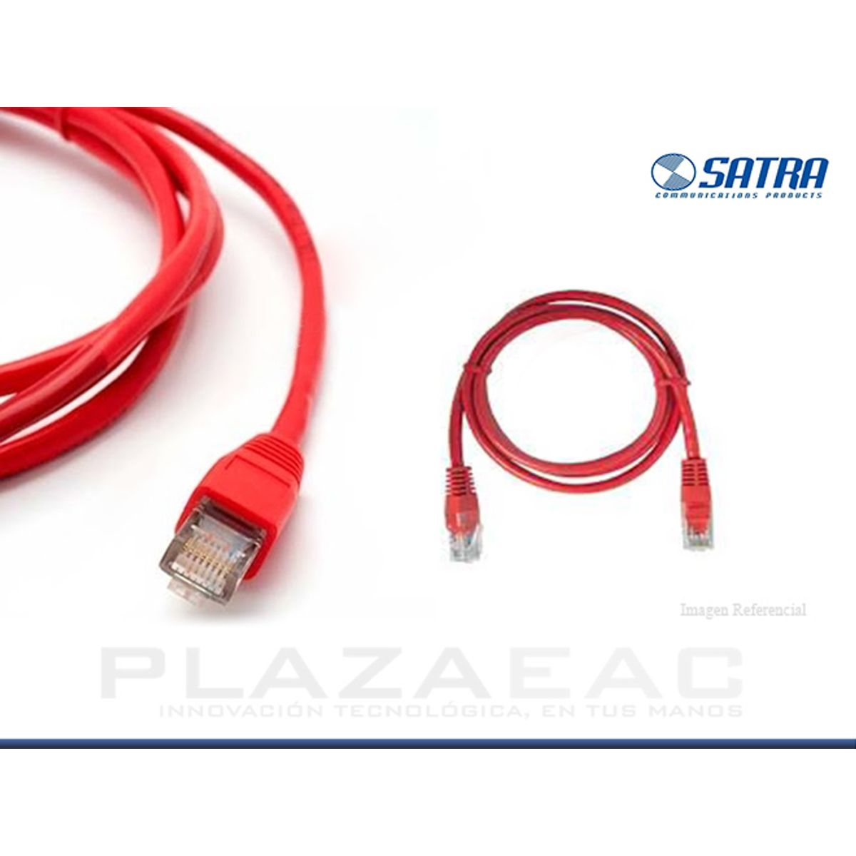 SATRA - PATCH CORD SATRA CAT.5E ROJO 3 METROS