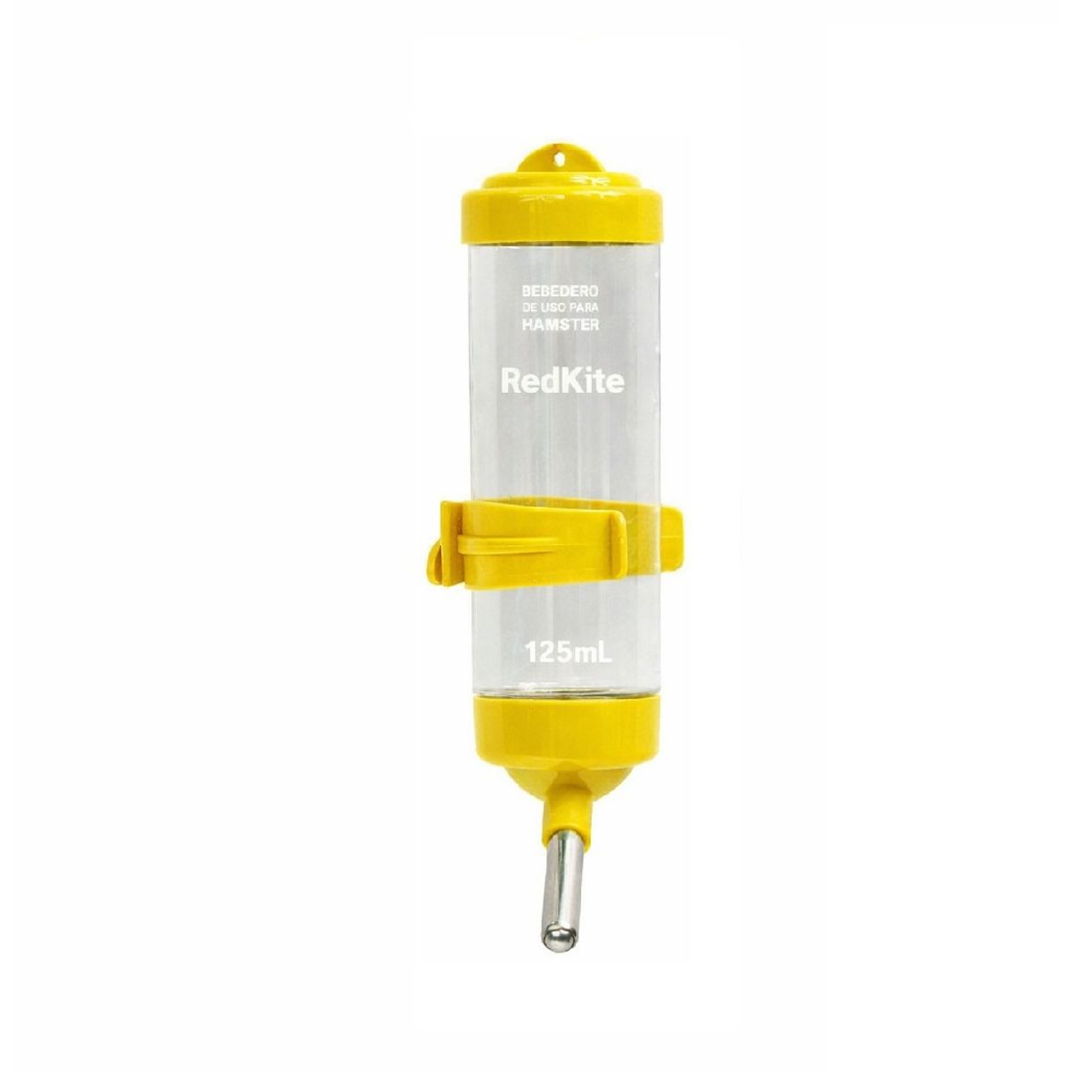 GENERICO - Bebedero de botella para hamster con válvula 125 ml amarillo