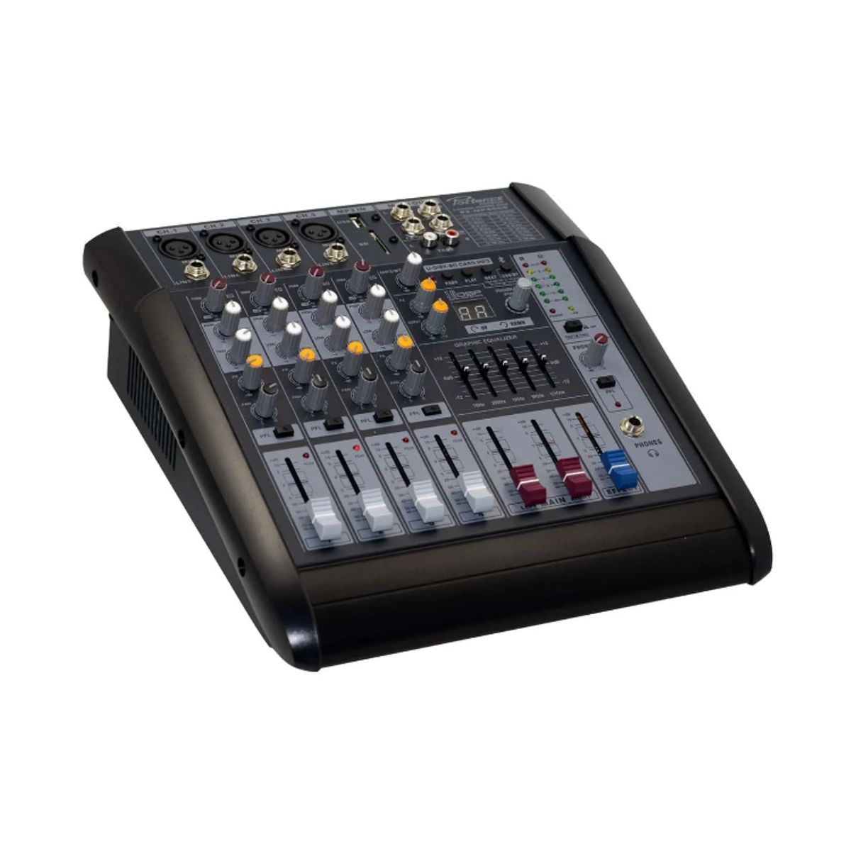 GENERICO - Consola Amplificada 4 canales USB/MP3/Bluetooth PZ-MP4000 POTTENZA