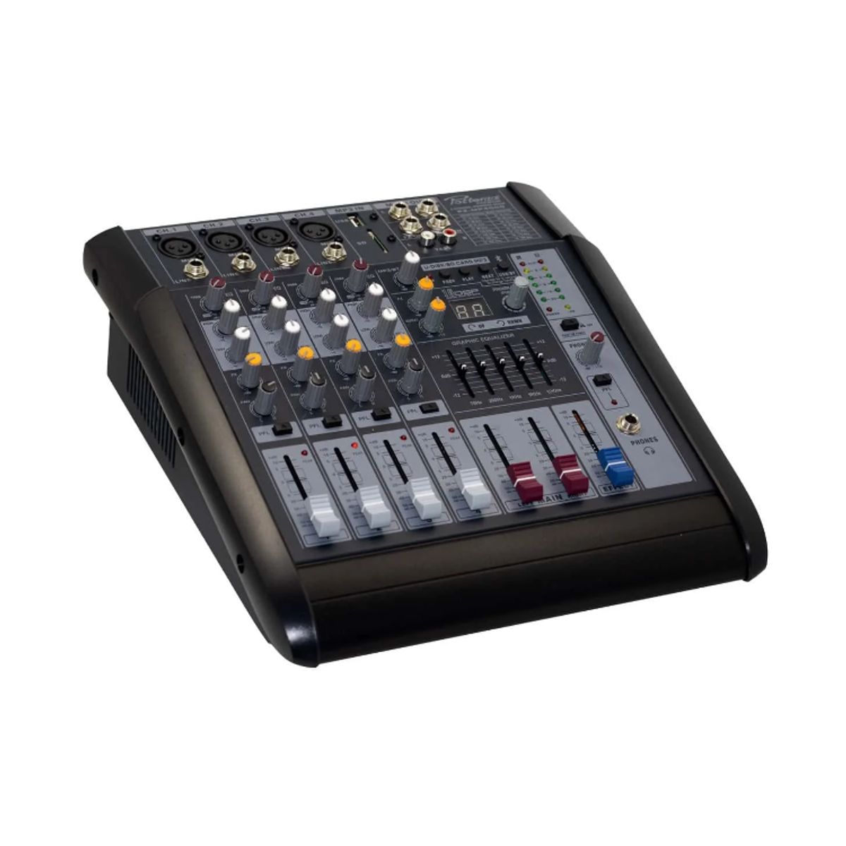 GENERICO - Consola Amplificada 4 canales USB/MP3/Bluetooth PZ-MP4000 POTTENZA