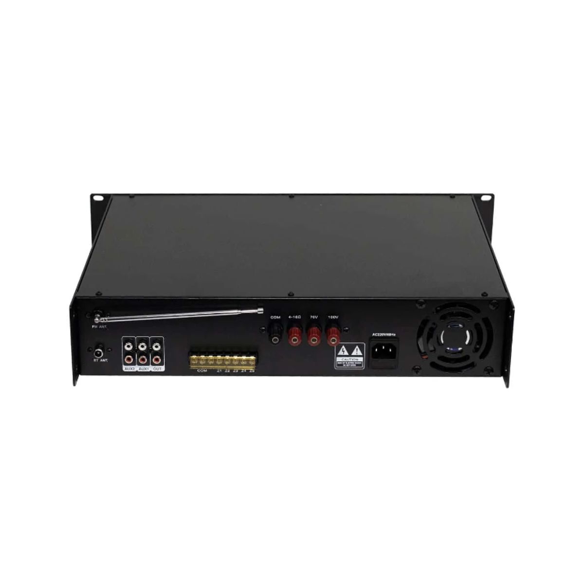 BATBLACK - Amplificador Profesional 5 Canales 500W BT-M15150UFB BATBLACK