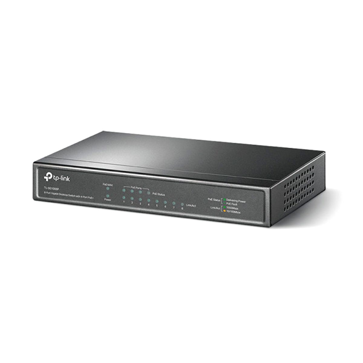 TP LINK - SWITCH TP-LINK TL-SG1008P 8 PUERTOS  4 PORT POE- P-N TLSG1008P