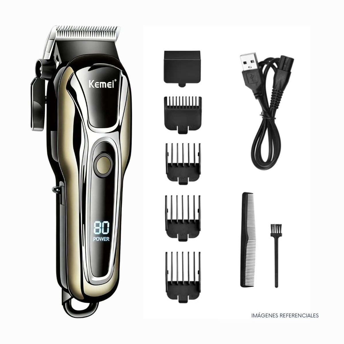 Máquina Cortapelo Profesional Kemei Clipper KM-1990, marca KEMEI - Foto 2