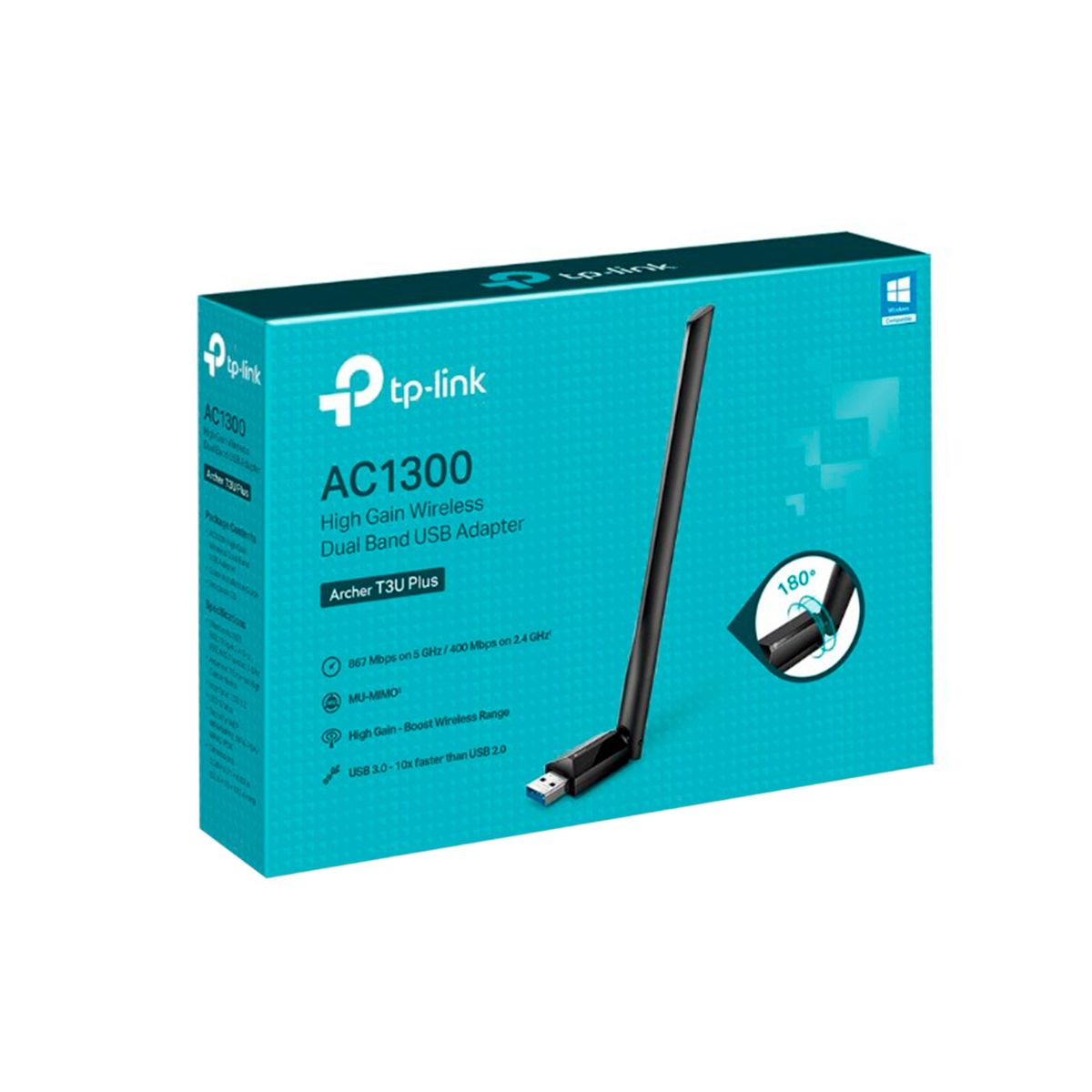TP LINK - ADAPTADOR INALAMBRICO TP-LINK ARCHER T3U PLUS V1 P-N ARCHER T3U PLUS