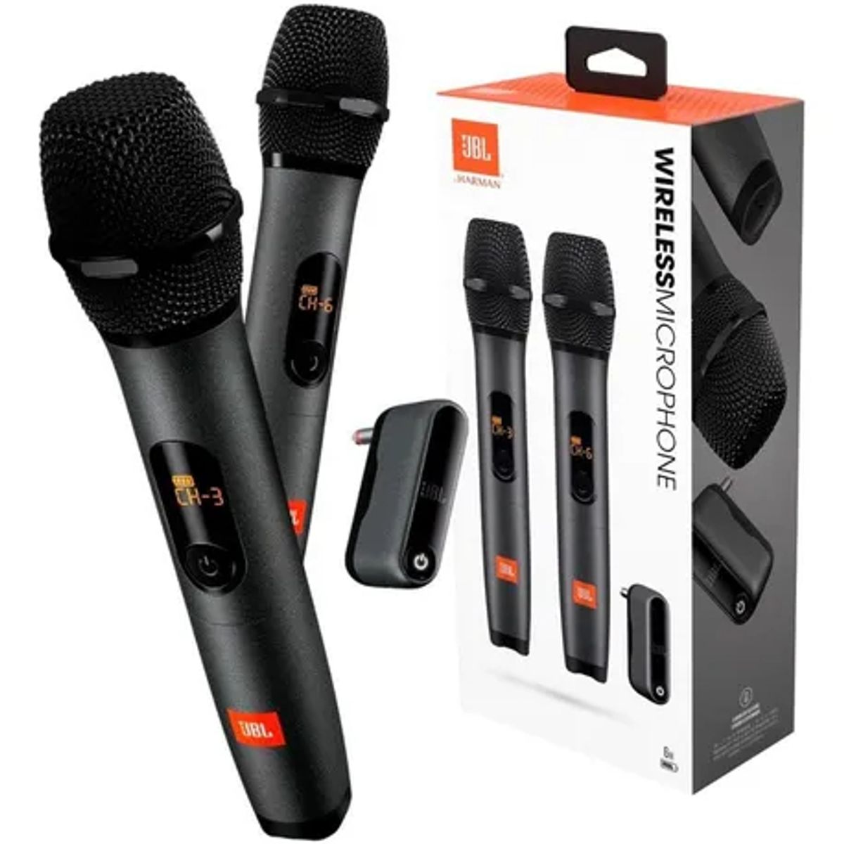 JBL - Micrófonos Jbl Micbr2 Inalámbrico Dual-Channel Cardioide Negro