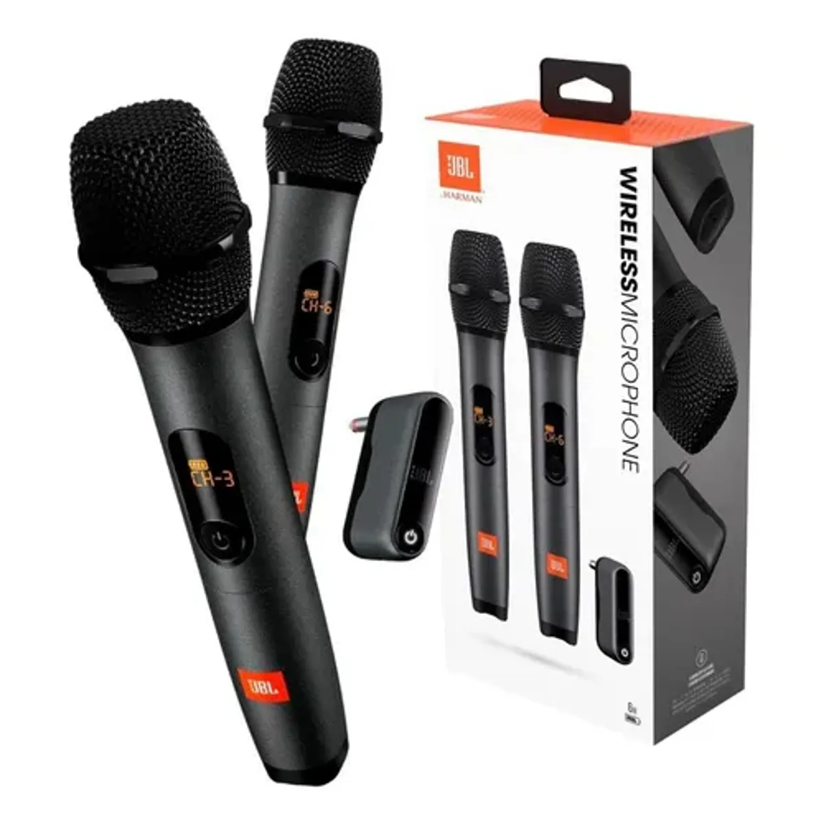 JBL - Micrófonos Jbl Micbr2 Inalámbrico Dual-Channel Cardioide Negro