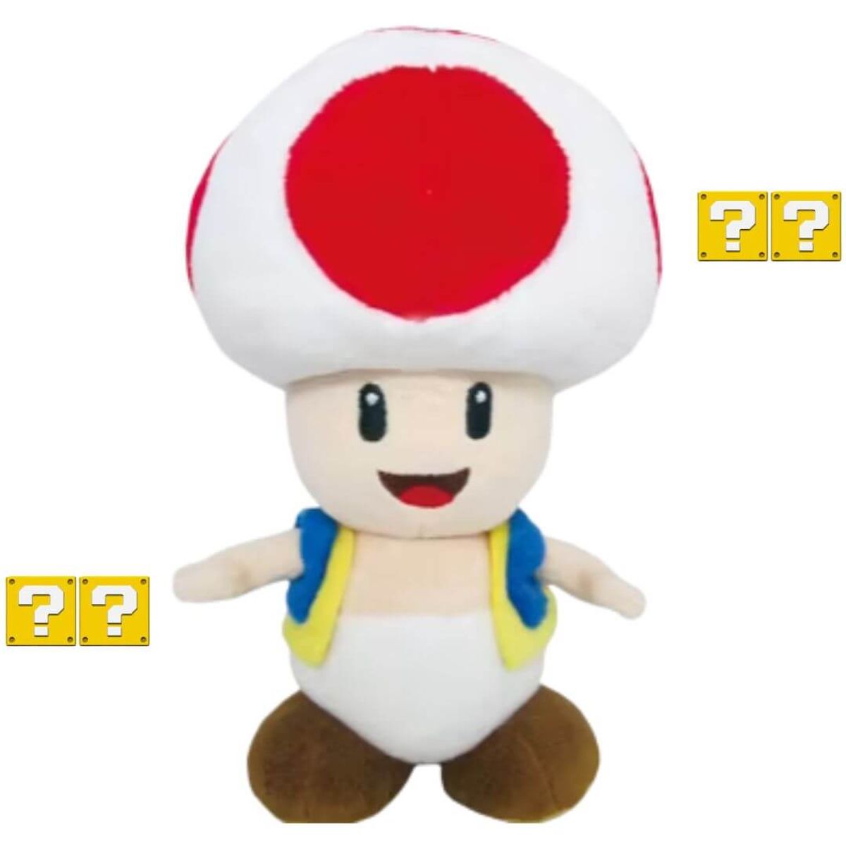 GENERICO - Peluche Homguito Toad Rojo -  Mide 20 cms alto