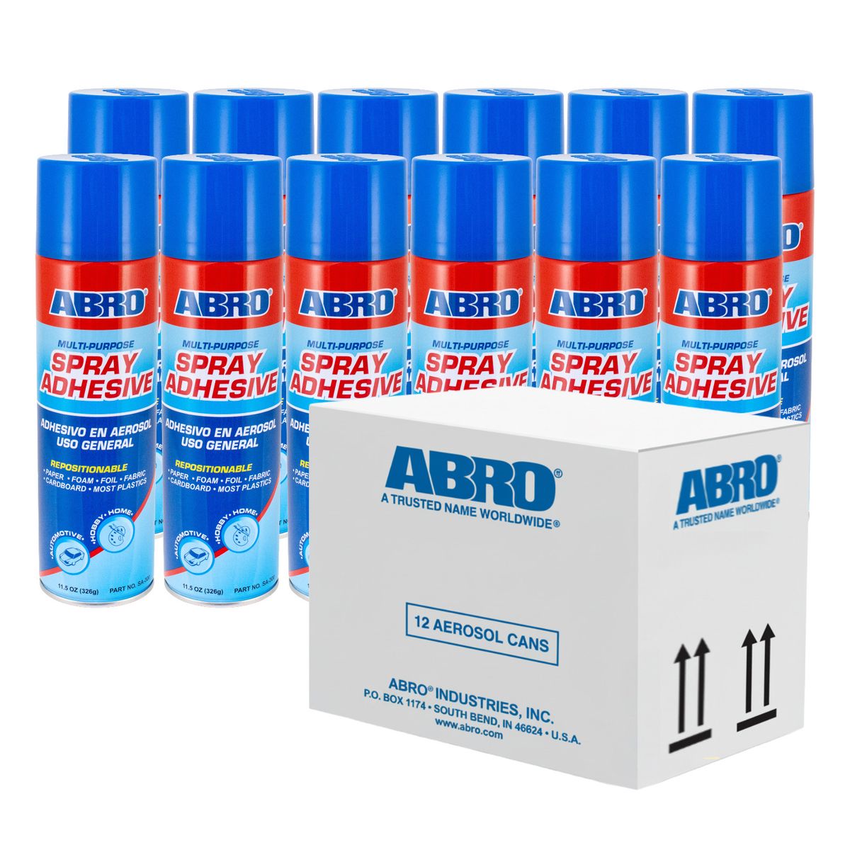 ABRO - ABRO Adhesivo en Spray SA-300 - 326gr - Caja x 12