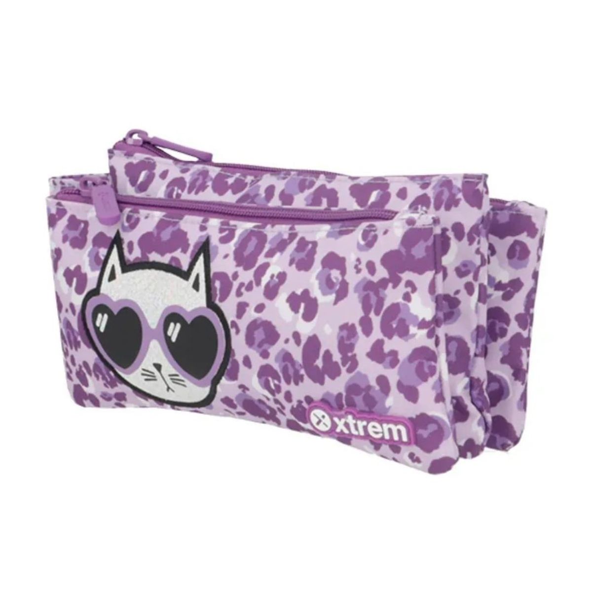 Xtrem - Cartuchera Xtrem modelo Gato 3 compartimientos niña