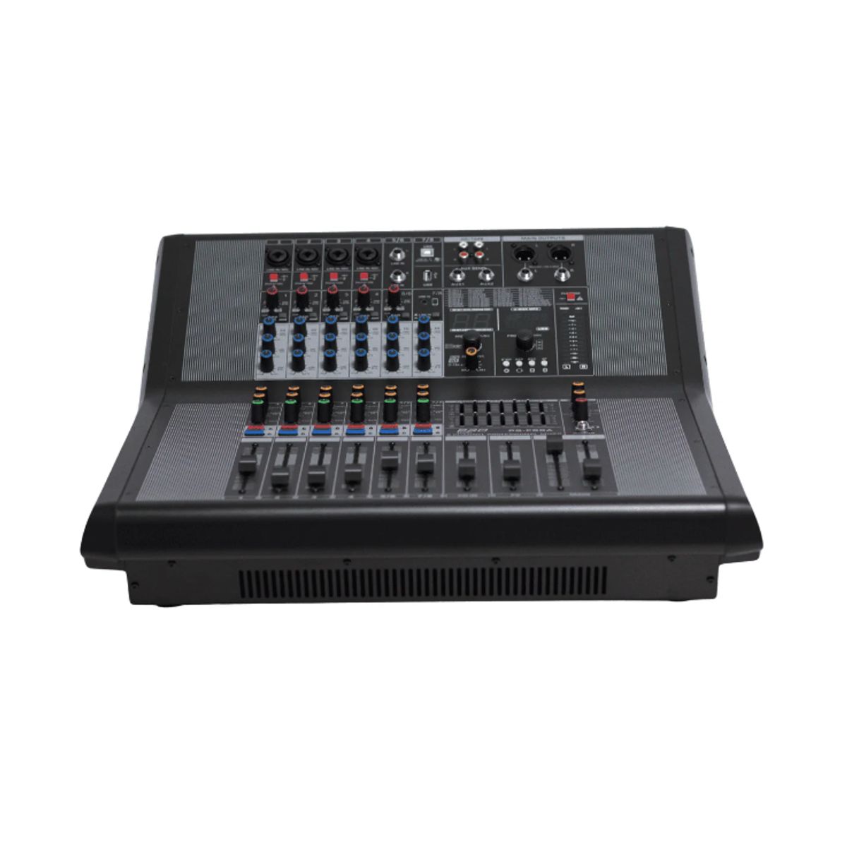 GENERICO - Consola Profesional Amplificada de Audio 8 Canales 2000W PS-FS8A PRO SERIES