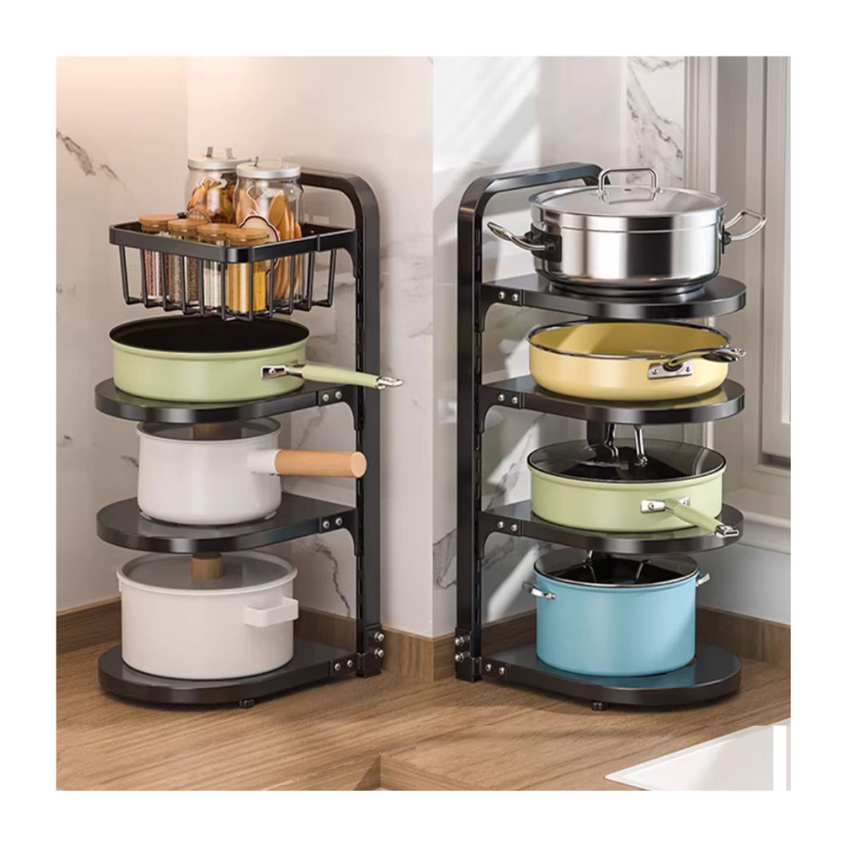 CUTE - ESTANTE PARA SOPORTE DE OLLAS 4 NIVELES