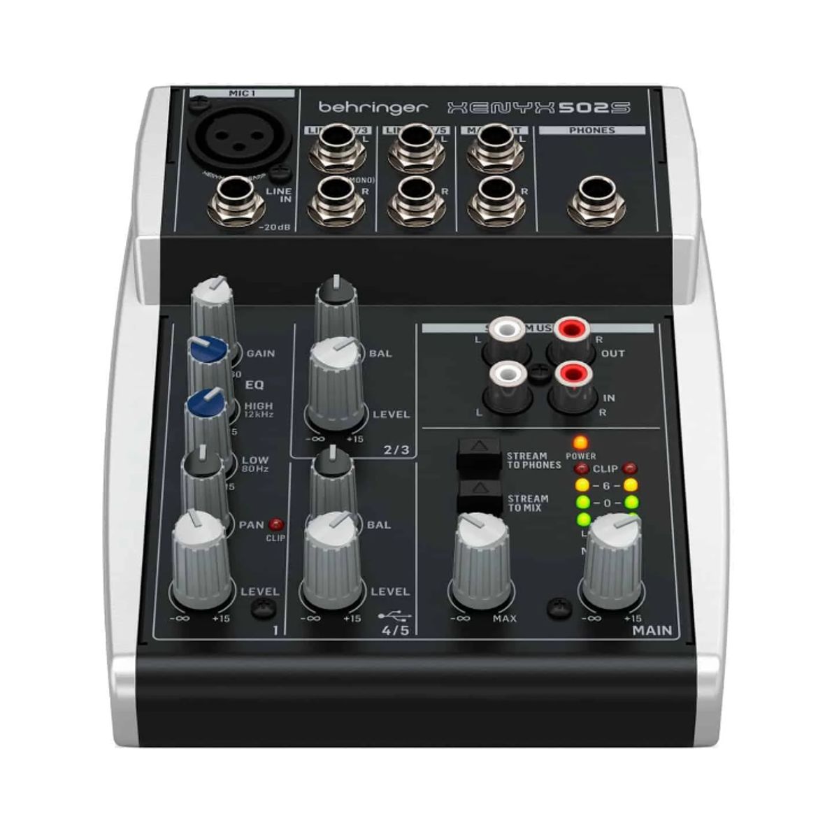 BEHRINGER - Mezclador 5 entradas C/Interfaz de Audio/USB XENYX 502S BEHRINGER