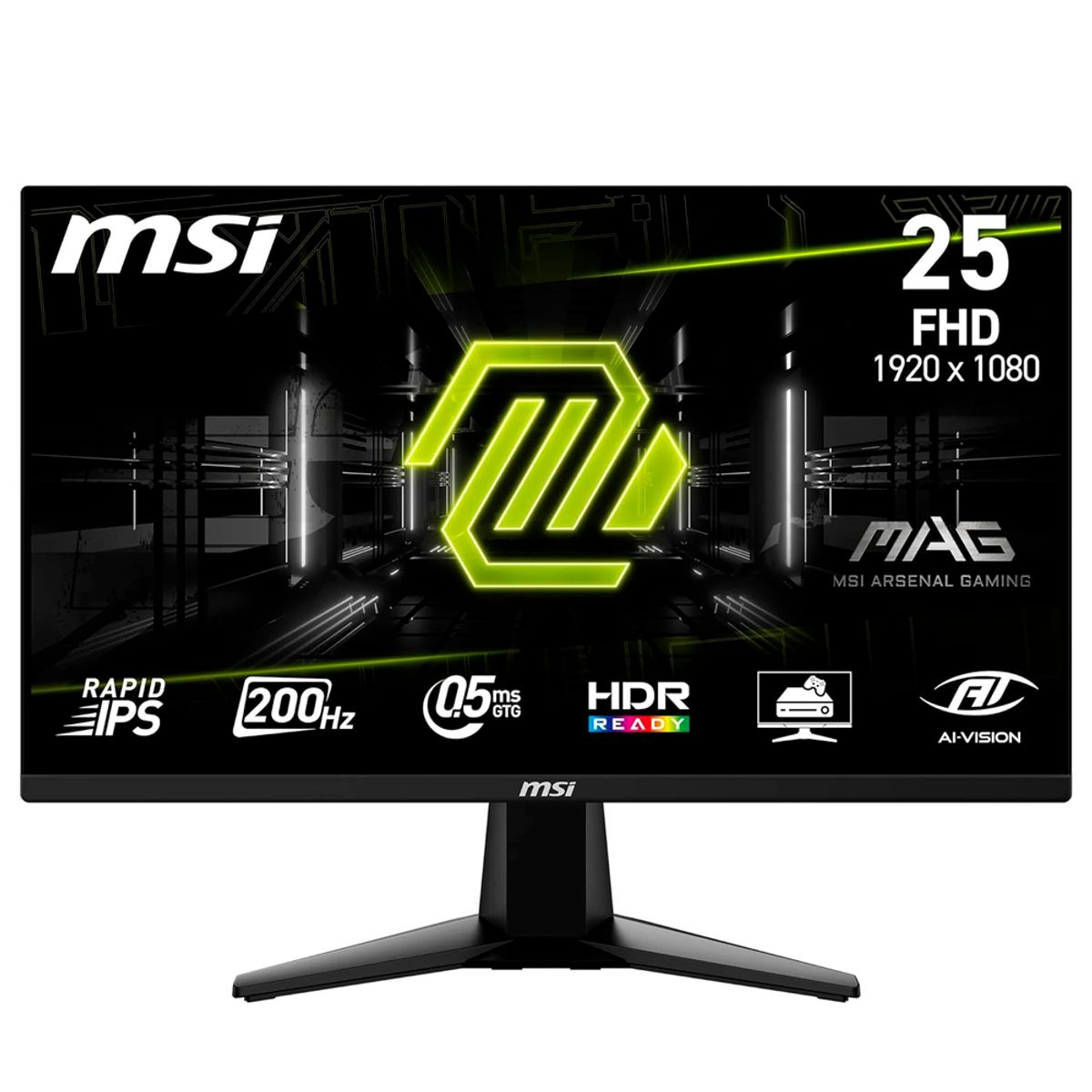 MSI - Monitor Gaming MSI 24.5 MAG 255F E20 FHD 200Hz 0.5ms FreeSync Premium