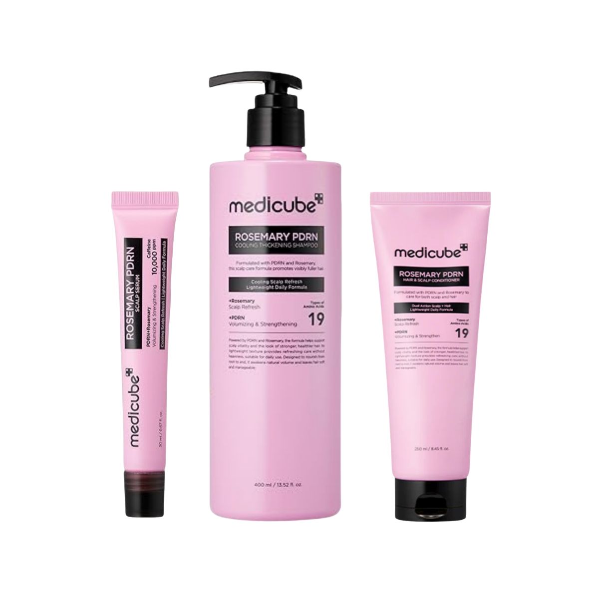 MEDICUBE - MEDICUBE ROSEMARY SERUM +CHAMPU 400 ML + ACONDICIONADOR