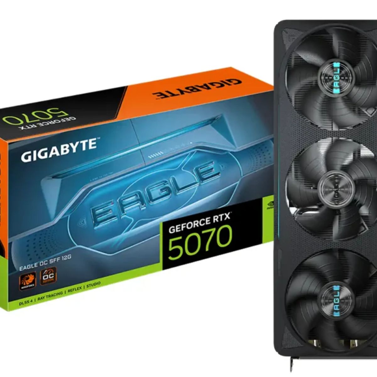 GIGABYTE - TARJETA DE VIDEO GIGABYTE RTX 5070 EAGLE ( GV-N507EAGLE OC 12GD ) 12GB - GDDR7 - X3 FAN