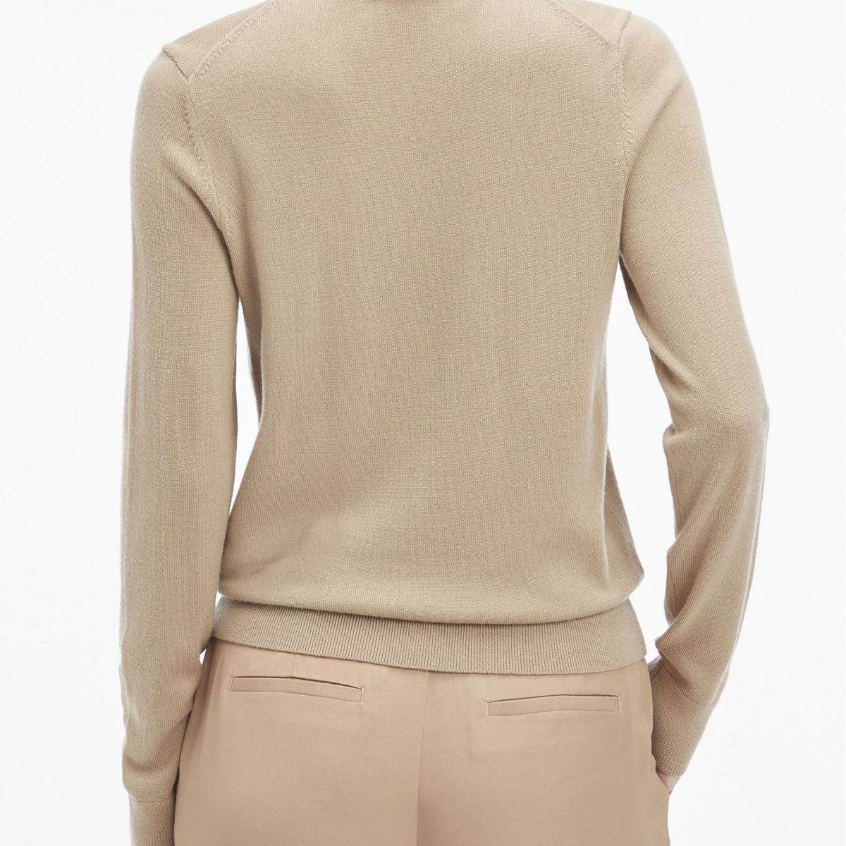 CALVIN KLEIN - SWEATER MERINO WOOL ROLL-NECK SWEATER
