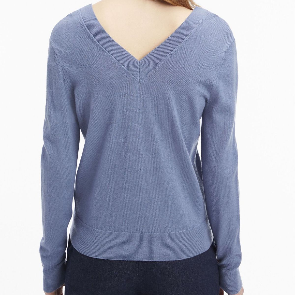 CALVIN KLEIN - SWEATER MERINO WOOL V-NECK SWEATER