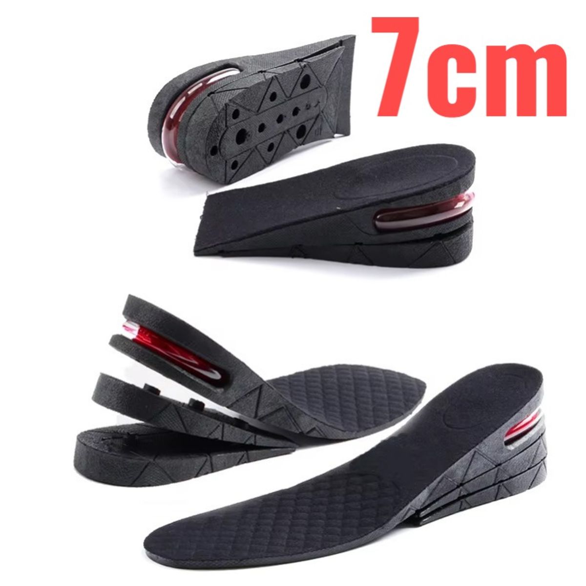 OEM - Plantillas Crece Estatura 7cm Elevate Shoes - Ajustables con Cápsula de Aire