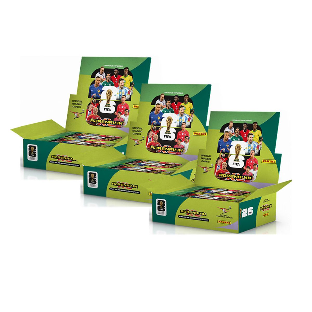 PANINI - CARDS COPA MUNDIAL 2026 PANINI ADRENALYN XL – 3 DISPLAYS BOX (72 SOBRES)