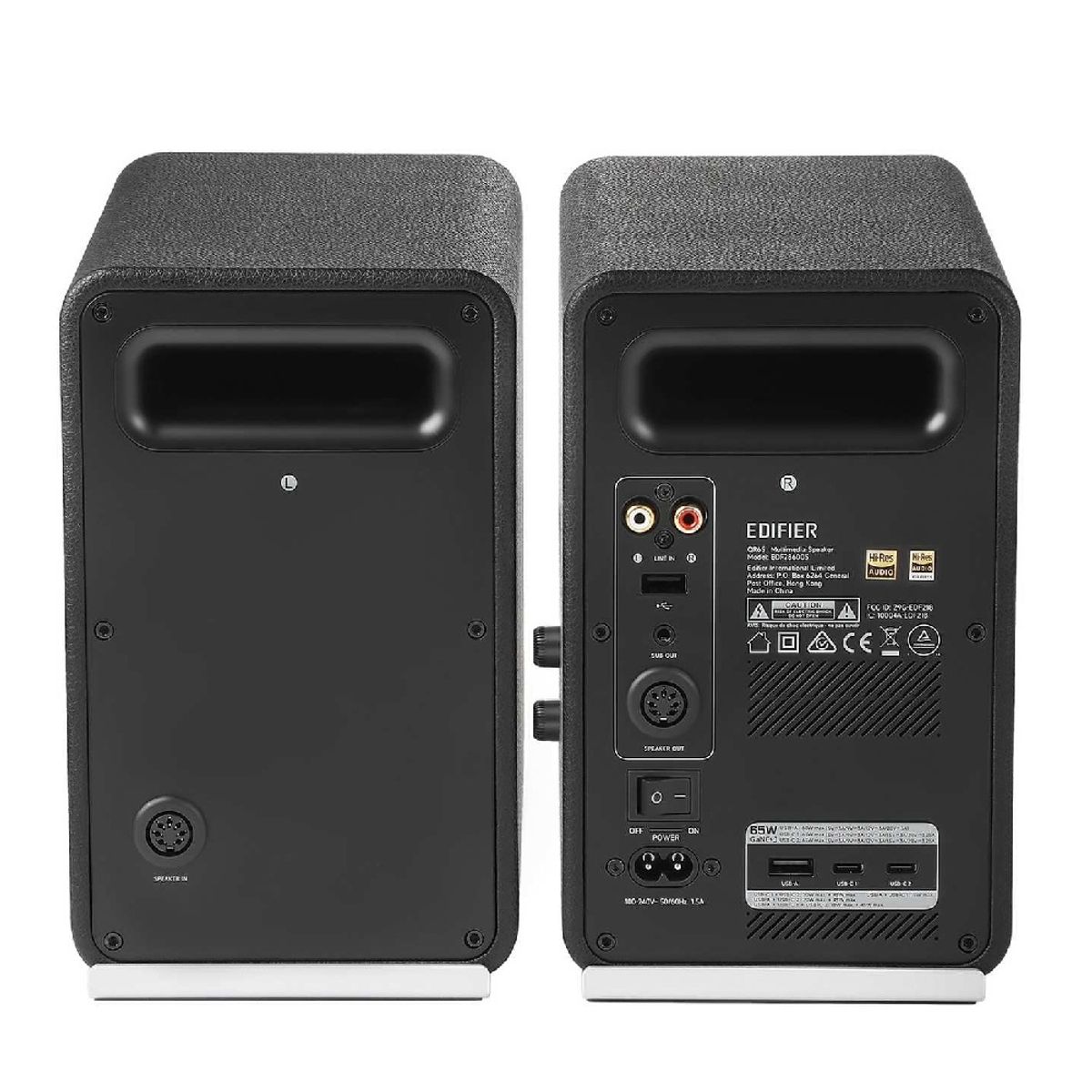 EDIFIER - Parlante activo Edifier QR65 con Bluetooth, RCA, USB Negro