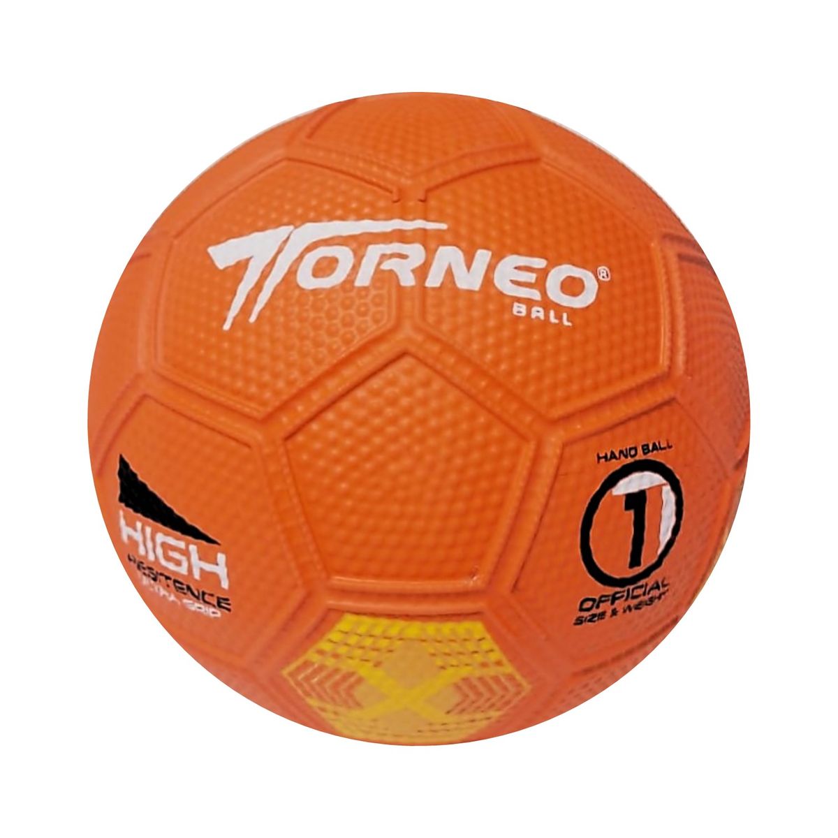 TORNEO - PELOTA PARA BALONMANO HANDBALL TALLA 1 GOMA TORNEO NARANJA