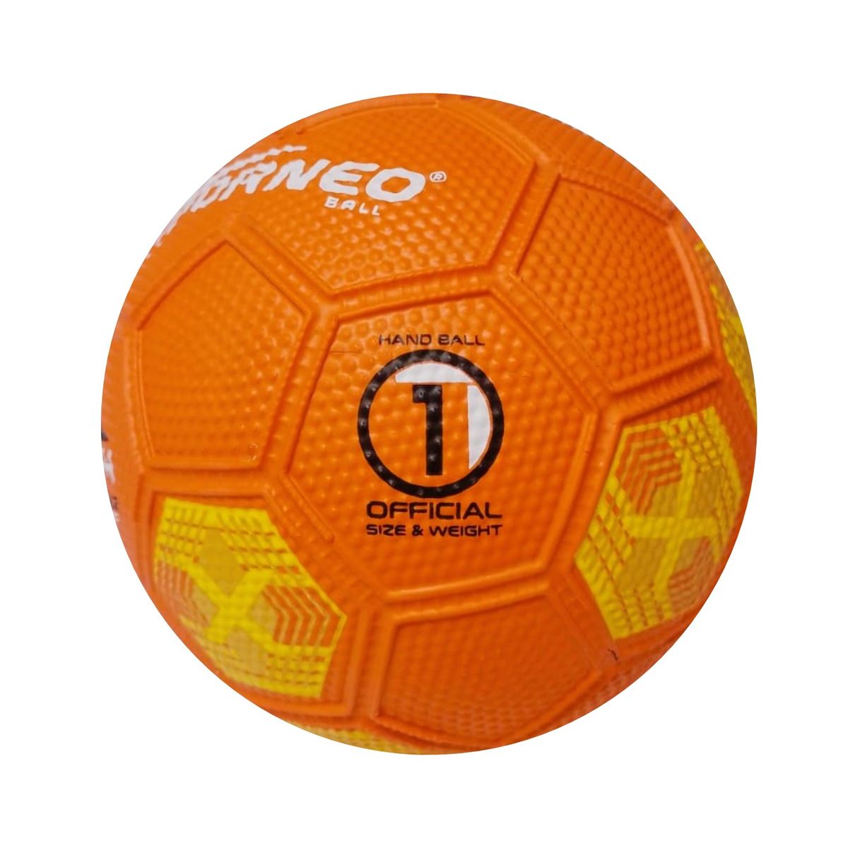 TORNEO - PELOTA PARA BALONMANO HANDBALL TALLA 1 GOMA TORNEO NARANJA