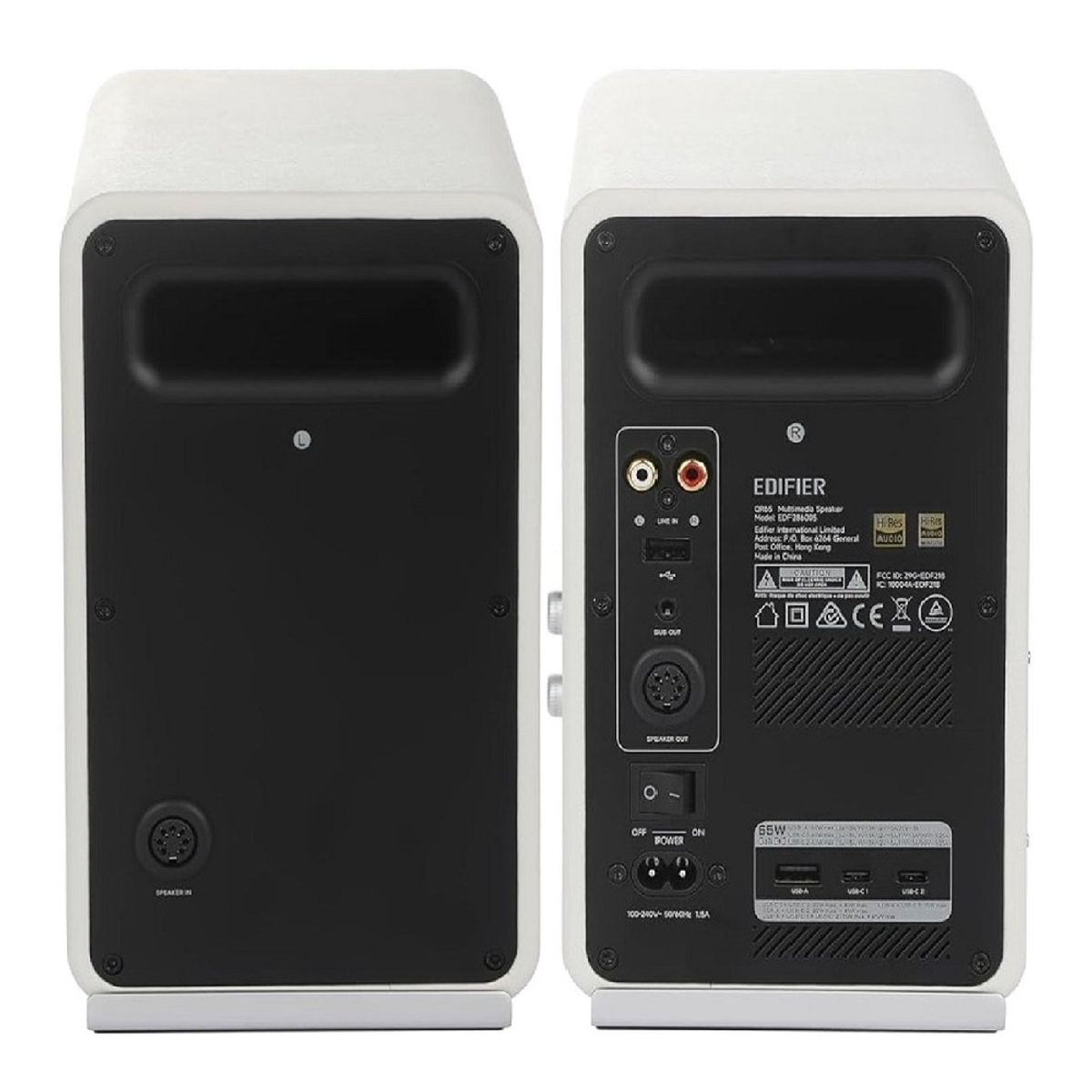 EDIFIER - Parlante activo Edifier QR65 con Bluetooth, RCA, USB Blanco