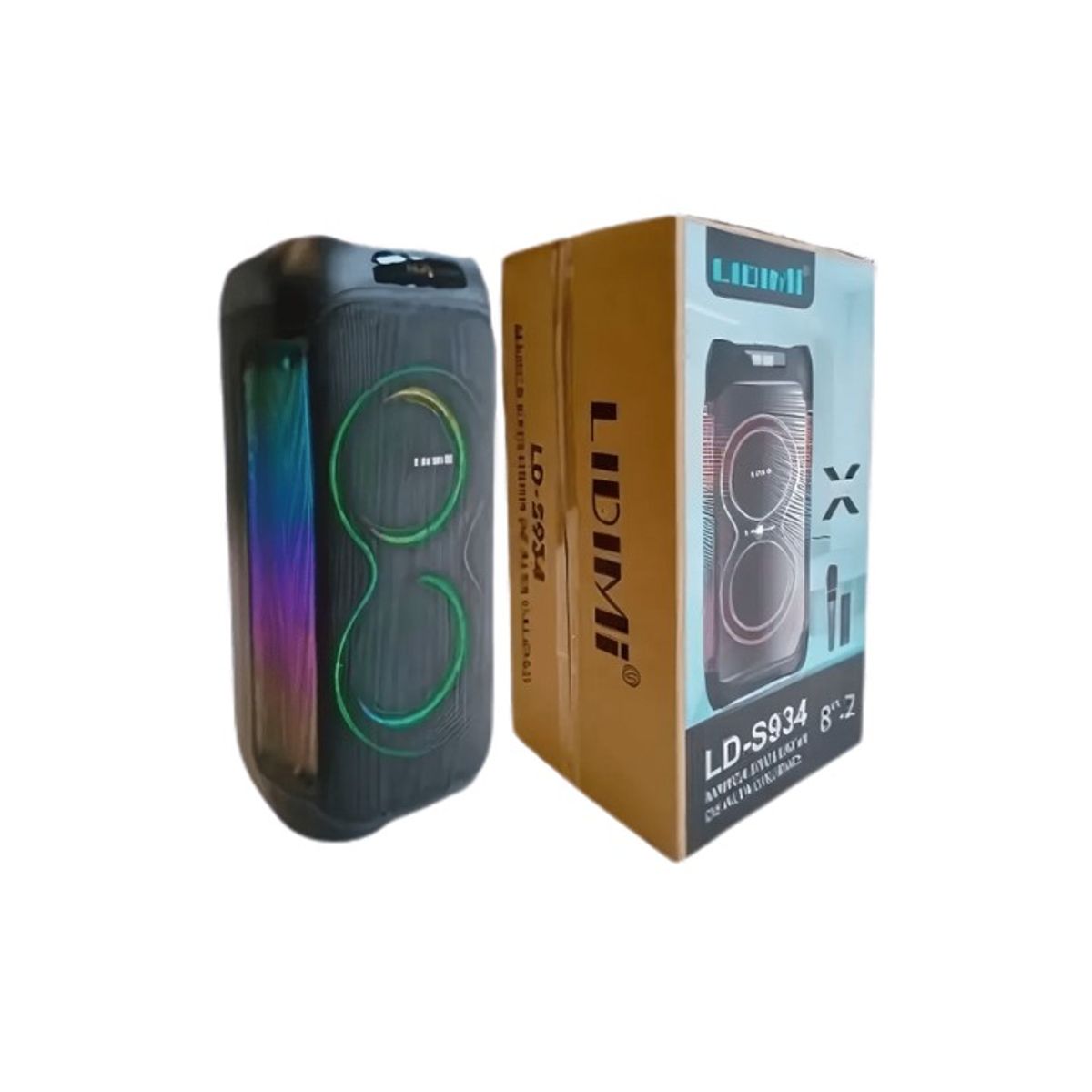 LIDIMI - Parlante Bluetooth Portátil Lidimi Doble Woofer 8 LD-S934