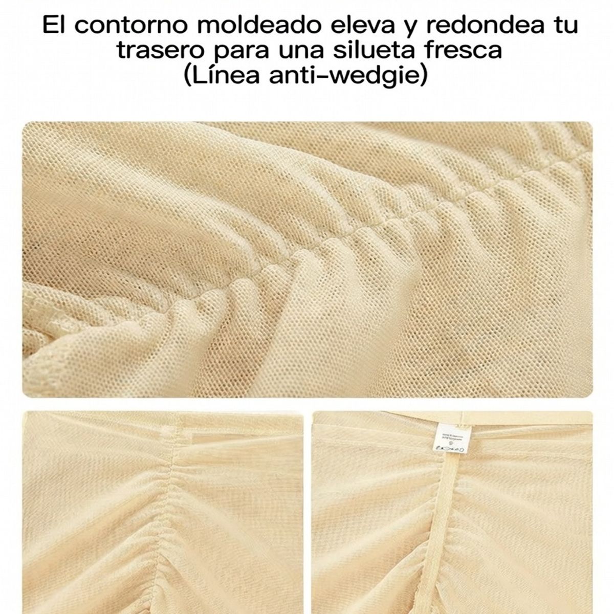 GENERICO - FAJA GLÚTEOS CADERAS PUSH UP MOLDEADOR INVISIBLE CURVAS NATURALES LEVANTA POMPIS GENIEKA